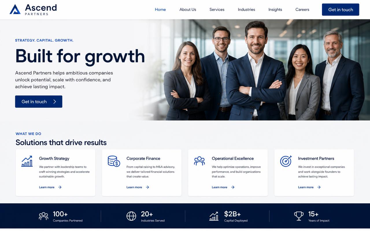 Business Websites design mockup, Leeds web design